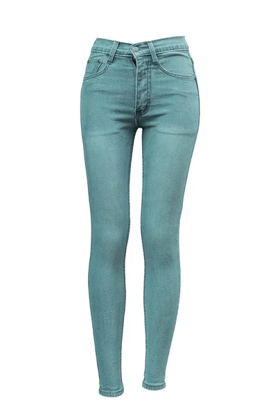 Weibliche Skinny Jeans isoliert — Stockfoto