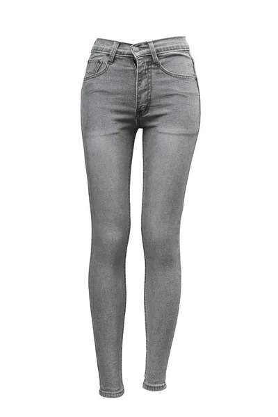 Weibliche Skinny Jeans isoliert — Stockfoto