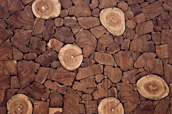 Fondo de tronco de madera de teca — Foto de Stock