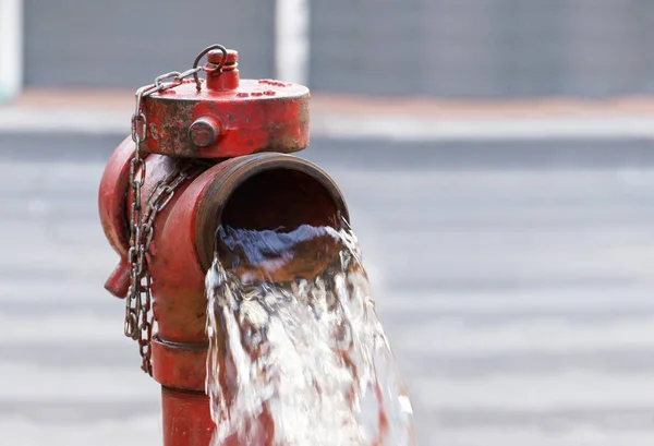 Api Hydrants melepaskan air — Stok Foto