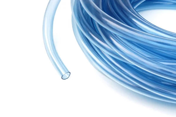 Transparenter Kunststoff-Wasserschlauch — Stockfoto