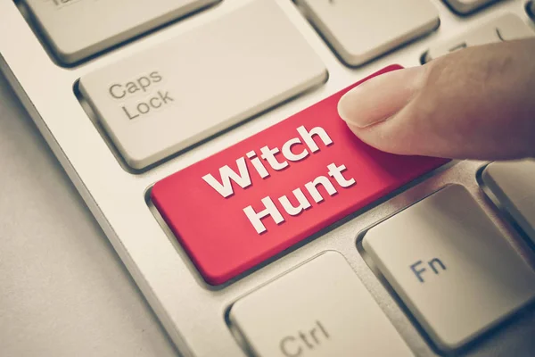 Social media witch hunting — Stock Photo, Image