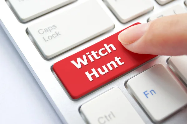 Social media witch hunting — Stock Photo, Image