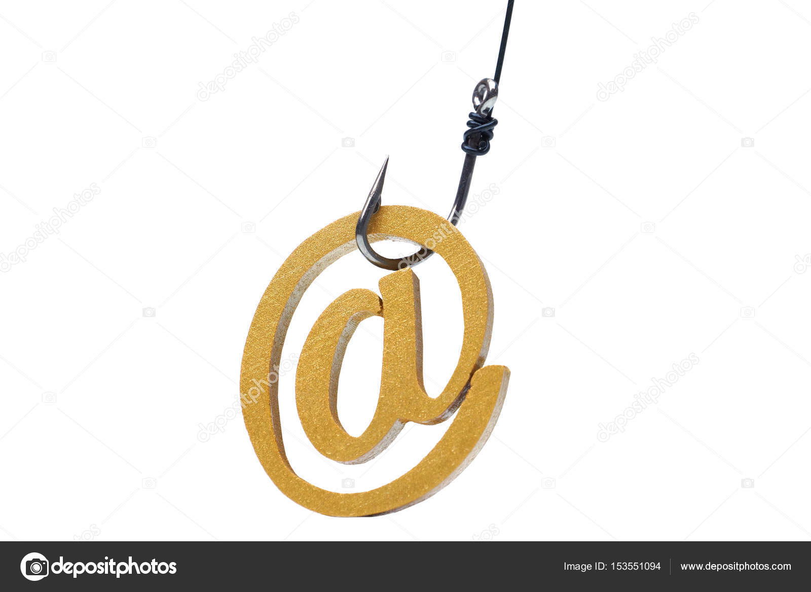 A fish hook with email sign — Stock Photo © weerapat #153551094