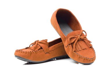 A pair of moccasins shoes clipart