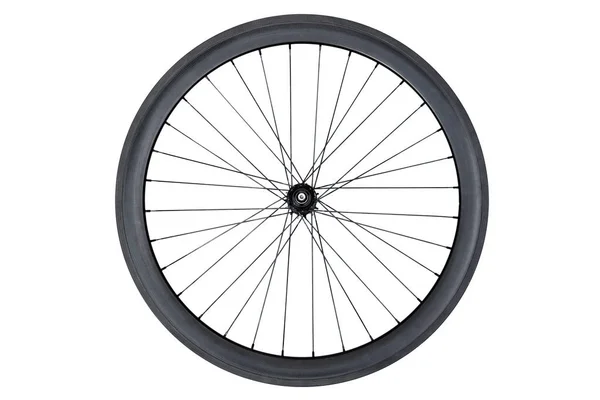 Roda de carbono para bicicleta de estrada — Fotografia de Stock