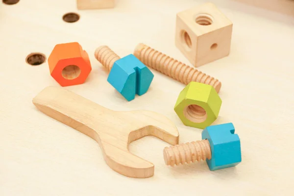 Fából készült eszköz játékok — Stock Fotó