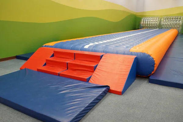 Inflatable jumping place for kids — Stock Photo, Image