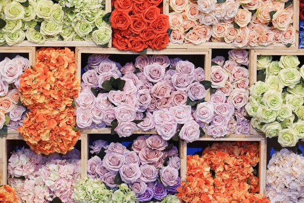 Färgglada ros papper blomma — Stockfoto