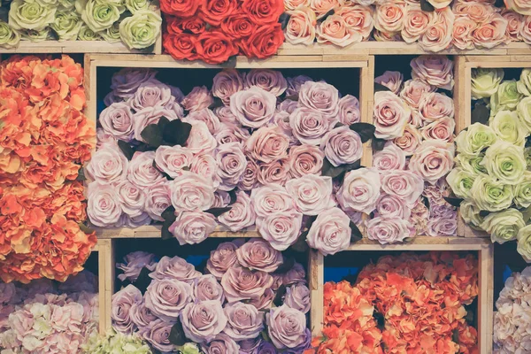 Färgglada ros papper blomma — Stockfoto