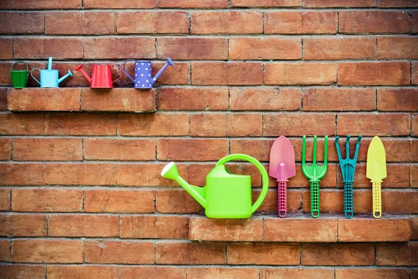 Colorful gardening tools — Stock Photo, Image