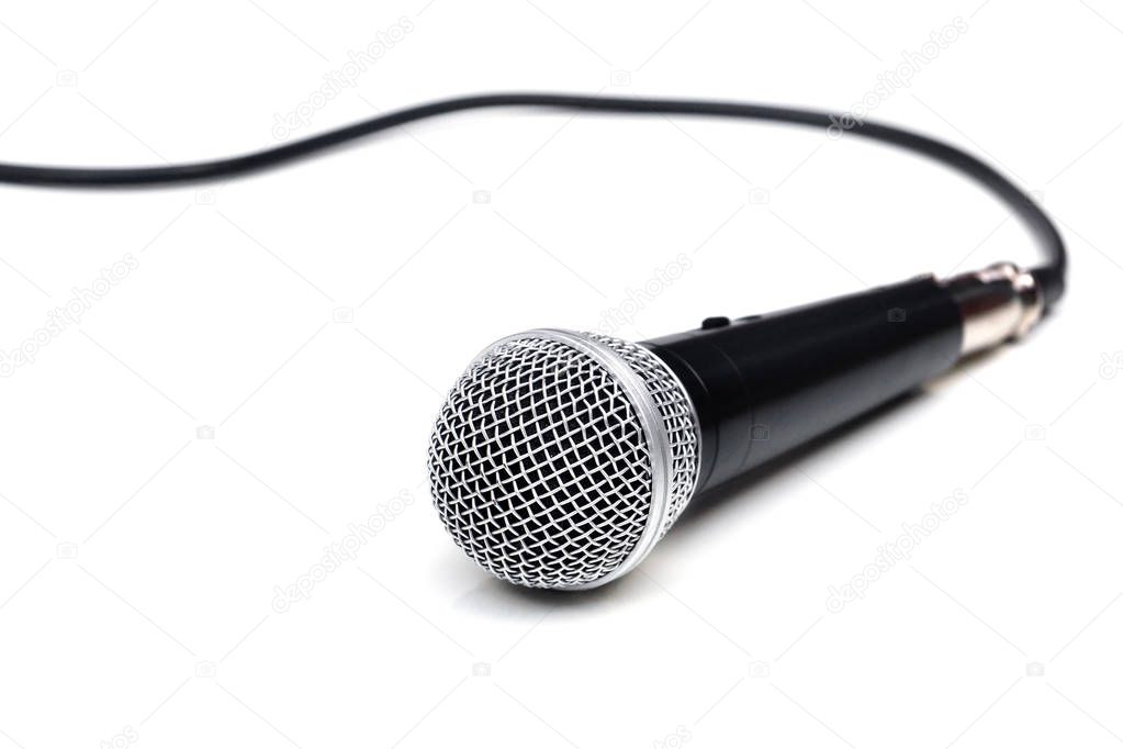  Microphone isolated on white                                 