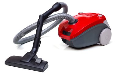 Elektrikli süpürge kırmızı renkte