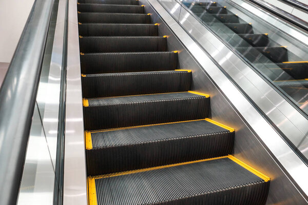 Escalator in a department store