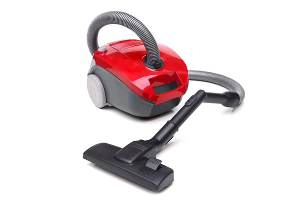 Vacuum cleaner dalam warna merah — Stok Foto