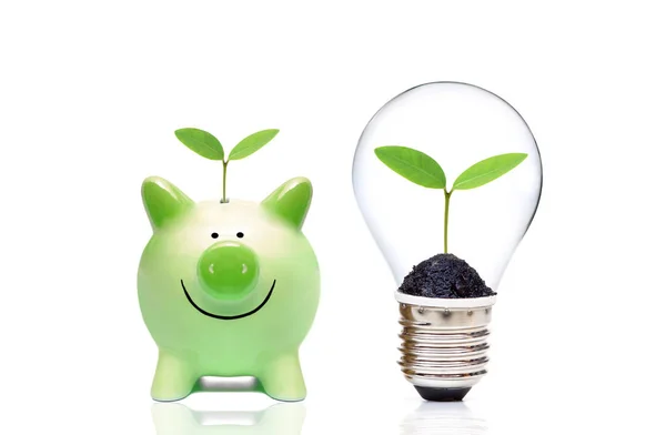 Vivere verde e risparmio energetico — Foto Stock