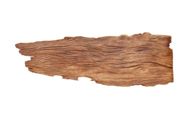 Beyaz arka plan üzerinde izole delikli büyük teak ahşap tahta                                