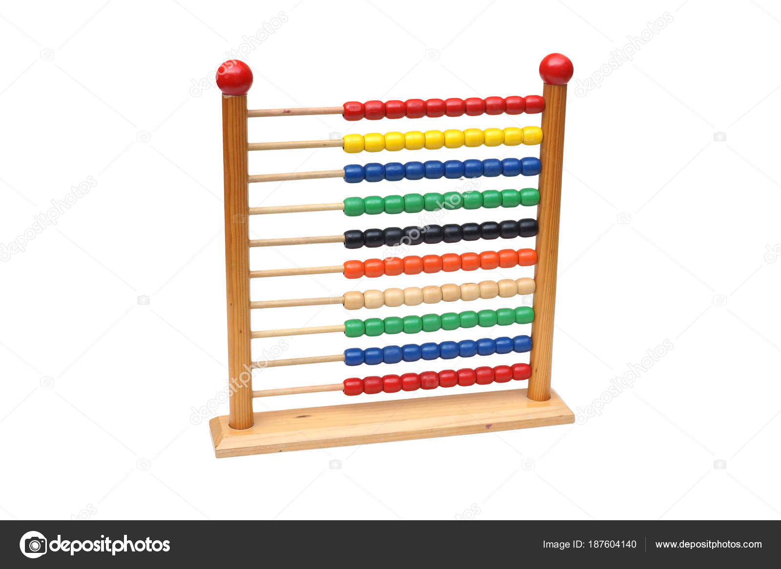 Jouet Boulier Bois Pour Bebe Apprenant Les Numeros Les Couleurs Image Libre De Droit Par Weerapat C