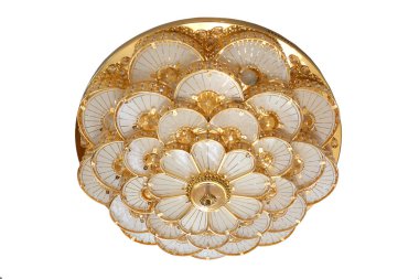 Beyaz izole tavandan asılı avize                              