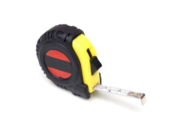 Tape ölçmek / ölçüm üzerinde beyaz izole bant                                 