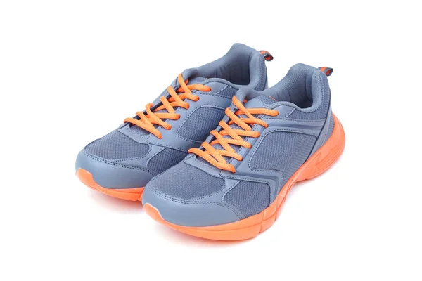 Zapatillas Running Con Colores Gris Naranja —  Fotos de Stock