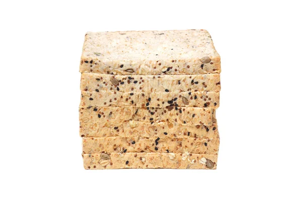 배경에 Multigrain 슬라이스 — 스톡 사진