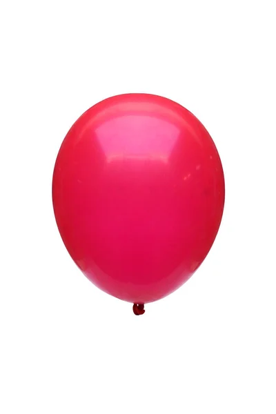 Röd Ballong Isolera Vit — Stockfoto