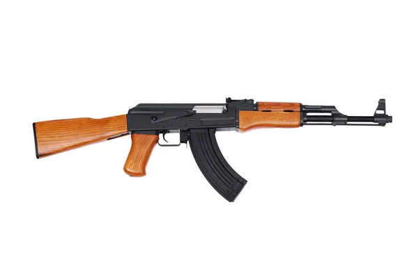 Aanvalsgeweer Die Ak47 Geïsoleerd Witte Achtergrond — Stockfoto