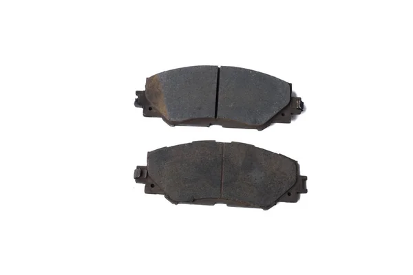 Old rusty used car brake pads — 스톡 사진