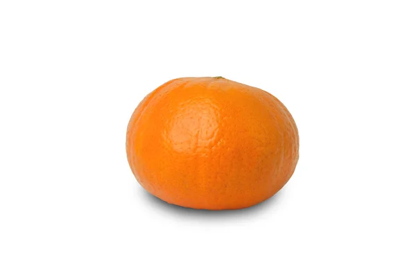 Mogen orange isolerad på vit bakgrund klippning Vägen — Stockfoto