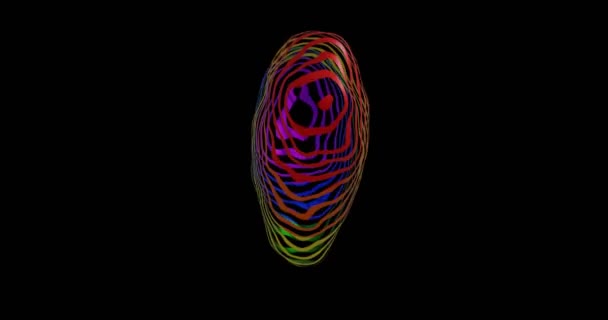 3D动画 从出现的戒指中吐出一颗心 — 图库视频影像