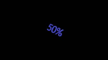 % 50 indirimli metin / kelime / harf / pul alfa kanalı ile çalışır