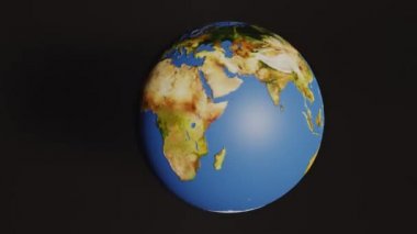 Dünya dönüyor ve maskeyle kaplanıyor.