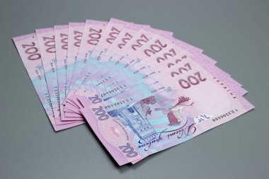 Ukrayna parası, Uah 200 banknotları. Boş alan