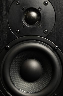 Akustik sütun, müzikal hoparlör. Kapat.