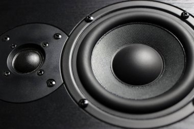 Akustik sütun, müzikal hoparlör. Kapat.