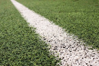 Mini futbol, yapay futbol sahası, beyaz şerit, işaretleme