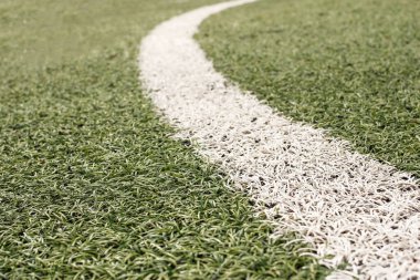 Mini futbol, yapay futbol sahası, beyaz şerit, işaretleme