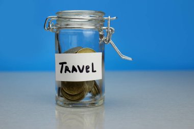 Domuz kumbarası, para kutusu, bozuk paralarla dolu para kavanozu.