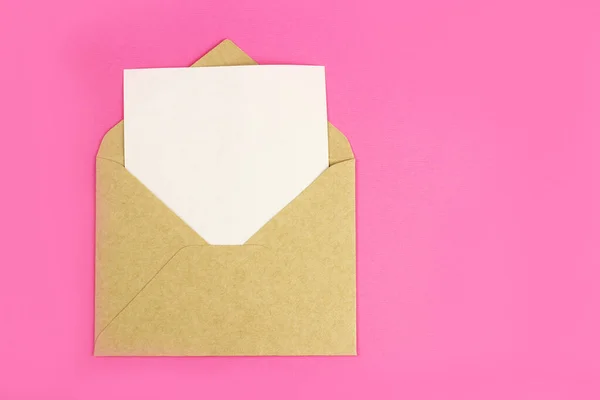 Coração Biscoito Envelope Com Espaço Para Texto Letra Cartão Saudação — Fotografia de Stock