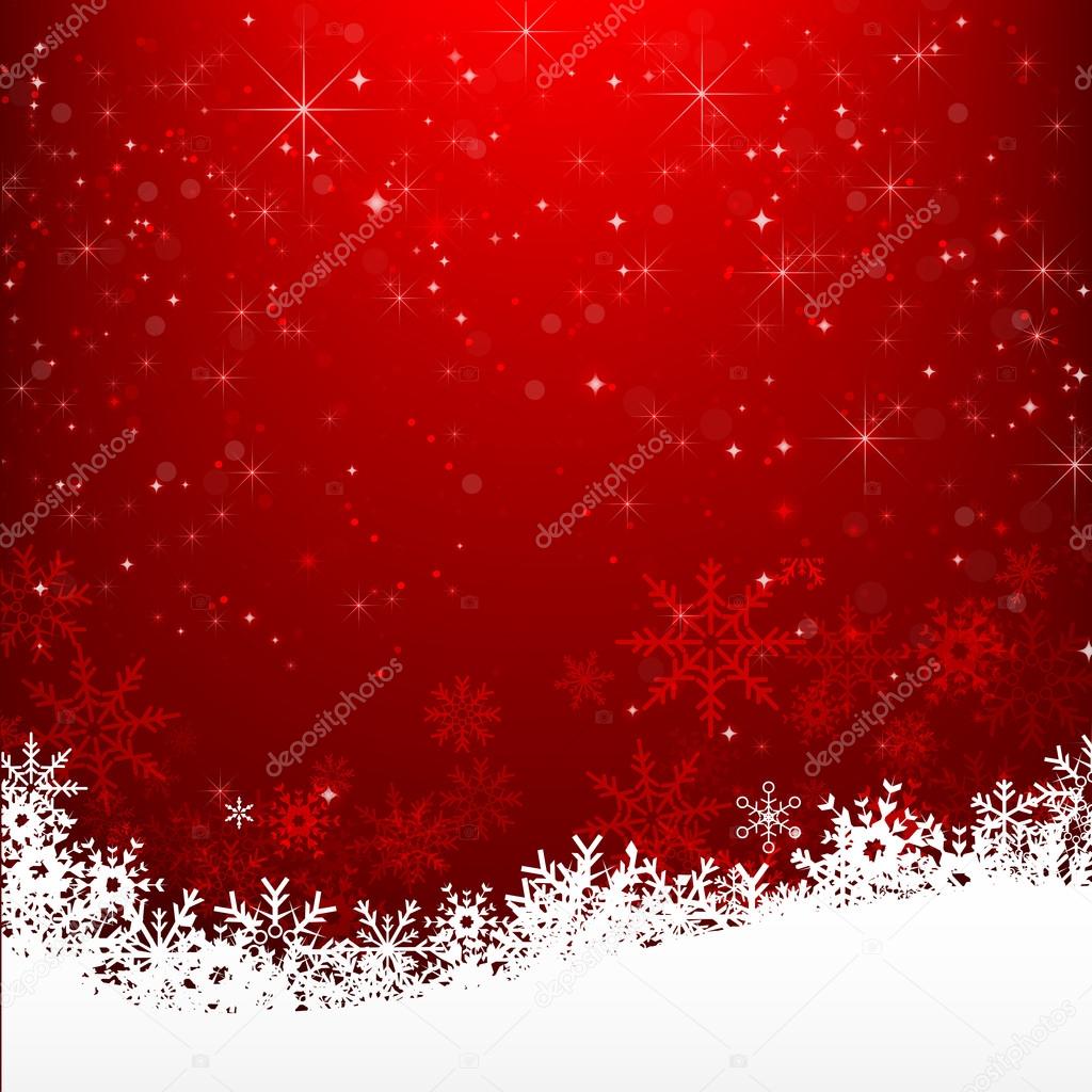 Christmas snowflake and starlight abstract bakcground vector ill