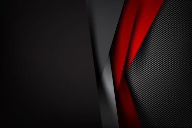 Arka plan karbon fiber doku vektör illust ile karanlık