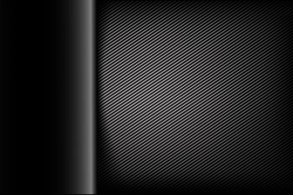 Fondo abstracto oscuro y negro vector de fibra de carbono illustrat — Archivo Imágenes Vectoriales