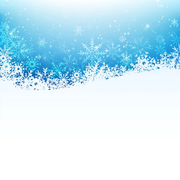 Sneeuwvlok kerst en starlight abstract bakcground vector ziek — Stockvector