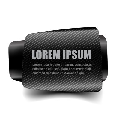 Karbon fiber web etiketi afiş ve dekorasyon vektör çizim 0