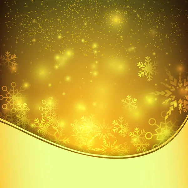 Snow fall with bokeh and lighting element abstract background ve — Stock Vector