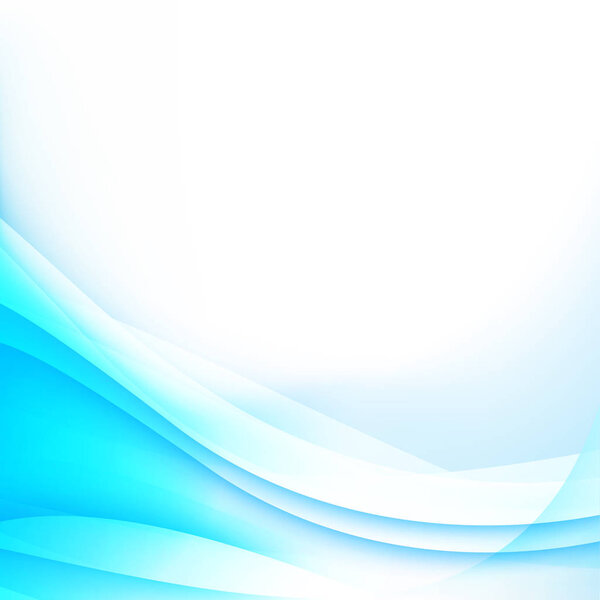 Abstract background light blue curve and wave element vector ill