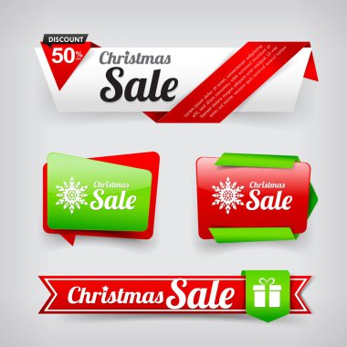 Noel web etiketi afiş promosyon satış anddiscoun topluluğu
