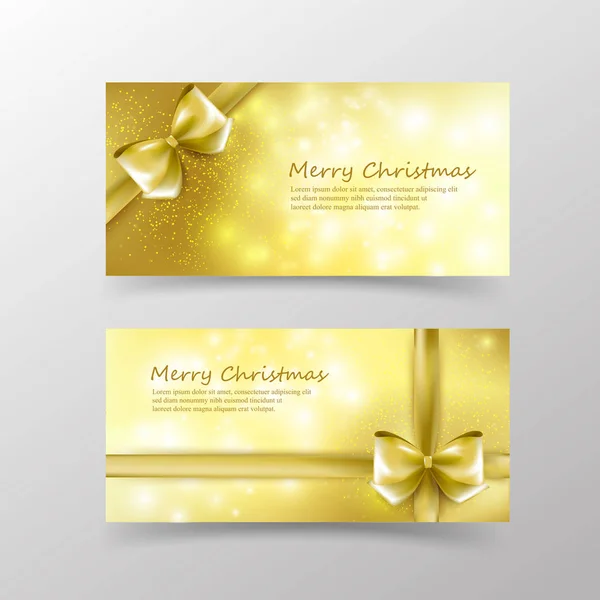 招待状、ギフト券と 003 のクリスマス カード テンプレート — ストックベクタ