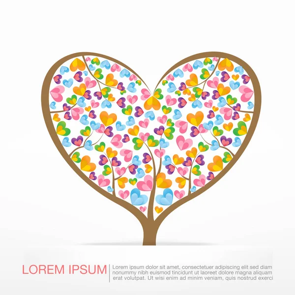 002 kalp ağaç öğesi için Sevgililer günü kartı decora düğün